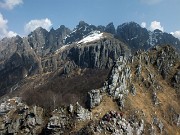 Cima e Passo del Fò dalla Cresta di Giumenta EEA il 6 aprile 2014 - FOTOGALLERY